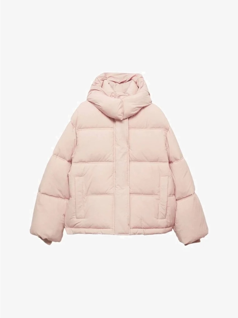 Mango Women's Light Pink Puffer Jacket